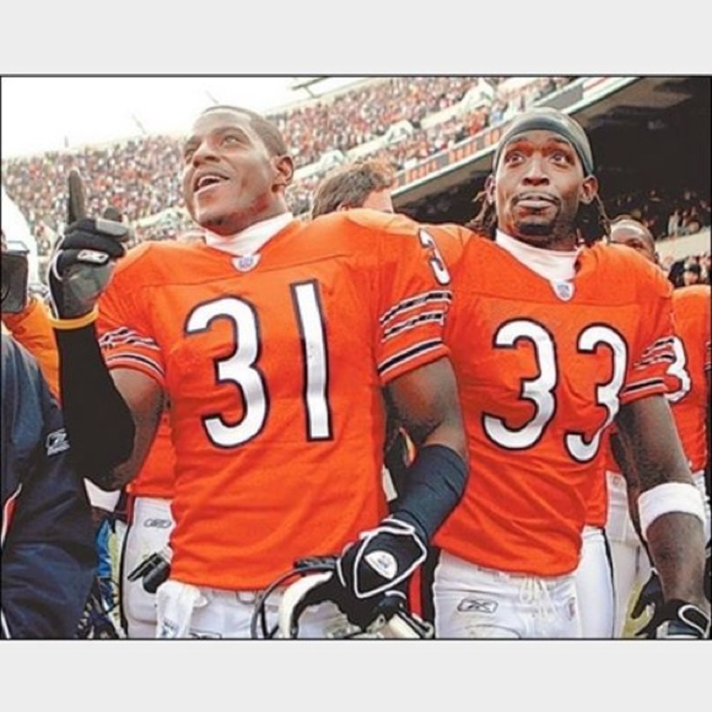 Chicago bears Nathan Vasher orange jersey youth L